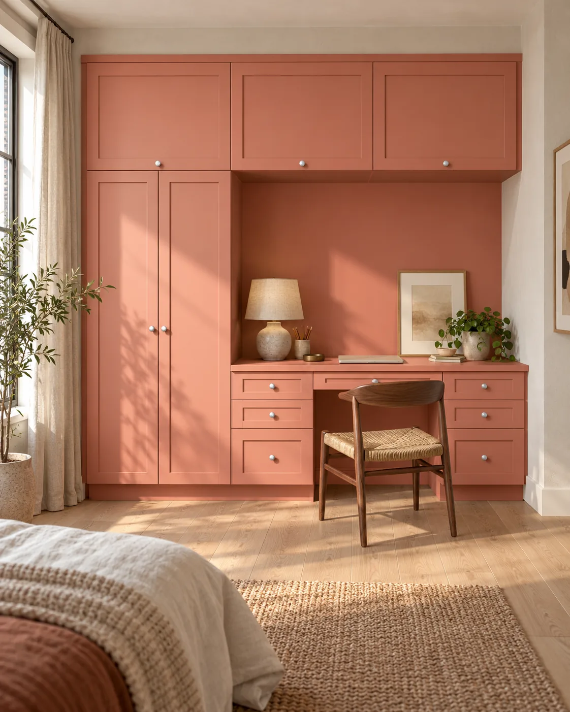 Built-In Desks & Storage - furnished-room design concept, not a completed installation