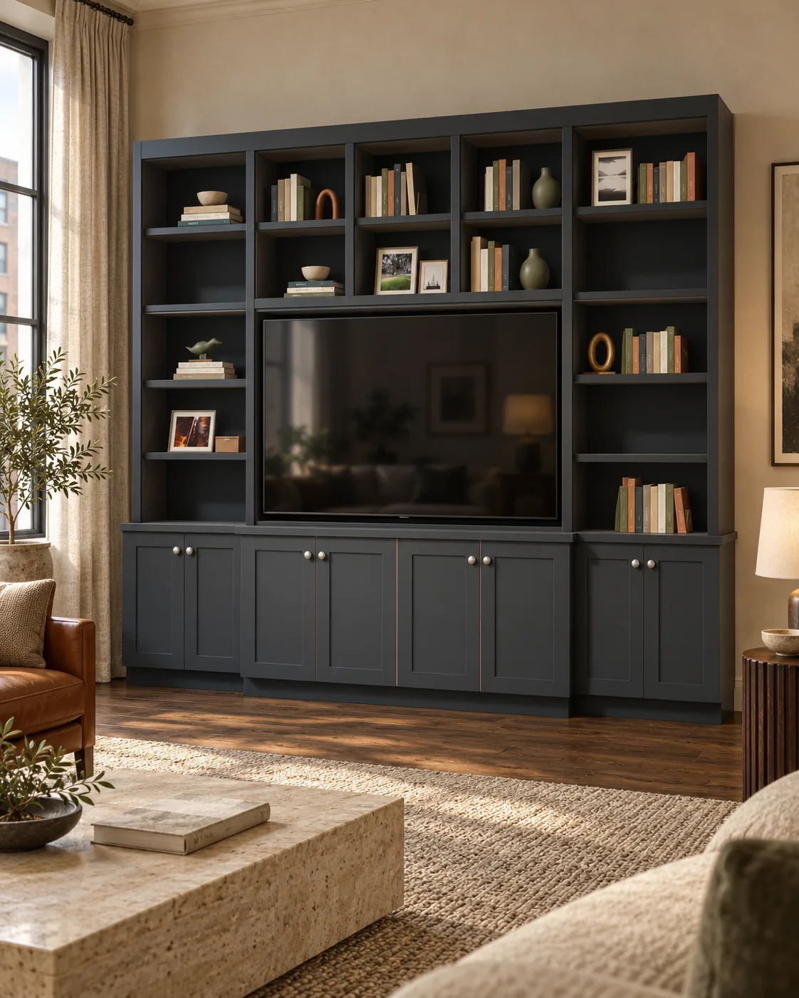 TV Cabinets & Storage - furnished-room design concept, not a completed installation